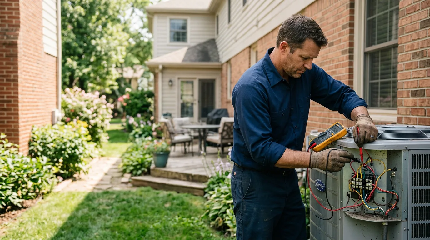 HVAC technician working near Collegedale, TN